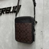 614 - Túi Đeo Chéo Coach Sullivan Crossbody Khaki & Brown - CC090 - CC009