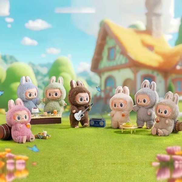 560 - Móc khoá Labubu POP MART the monsters MACARON V2 HAVE A SEAT 17CM - Set 6 box Code: 12402230008