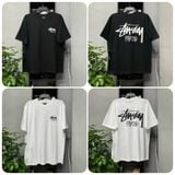 208 - Áo Thun Stussy Stock Paris Black/White - 3903751