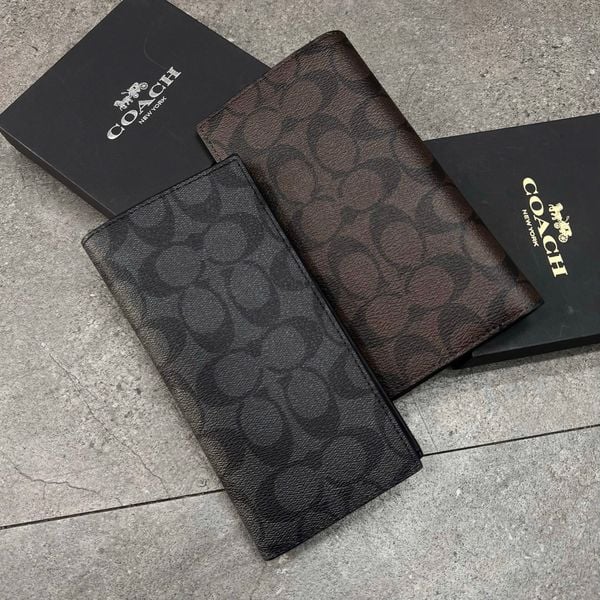 749 - Ví Coach Breast Pocket Wallet In Signature Canvas - F75013
