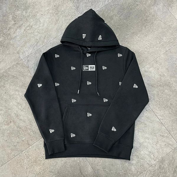432 - Áo Hoodie New Era Logo Thêu Mini Màu Đen - 13540523