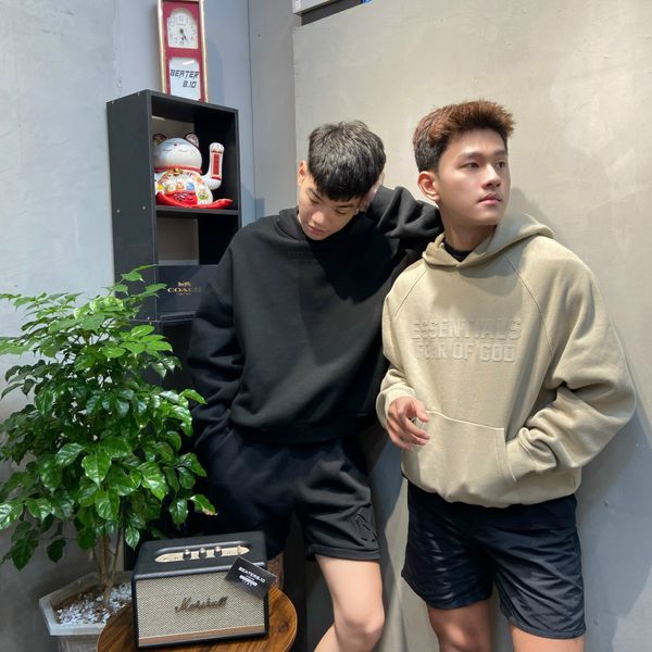 111 - Áo Hoddie Fear Of God Essential Somke ss22