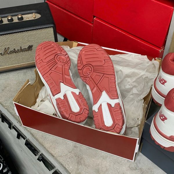 250 - Giày New Balance 550 White Red Suede - BB550STF