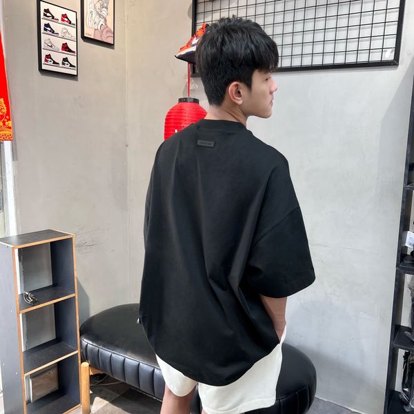 443 - Áo Fear Of God Essentials 'Jet Black' SS24