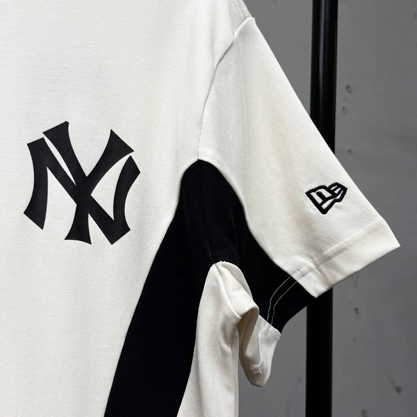 750 - Áo thun New Era New Yorks Yankees Raglan Trắng chữ Đen -  19228688