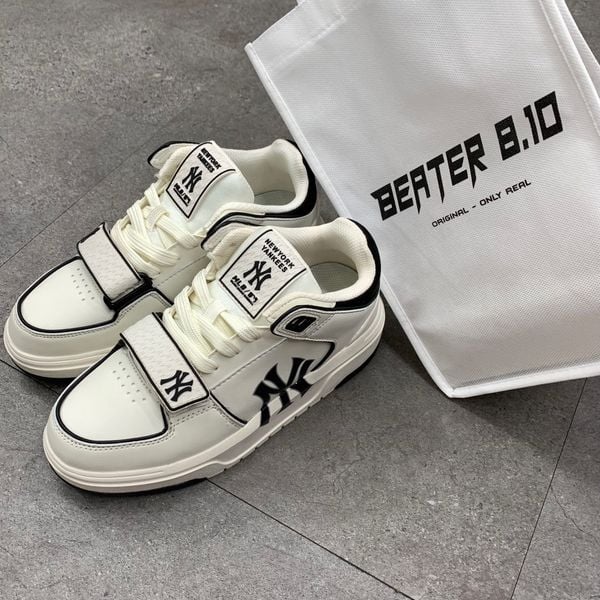 225 - Giày MLB Chunky Mid Liner Basic New York Yankees - 3ASXLMB3N-50BKS