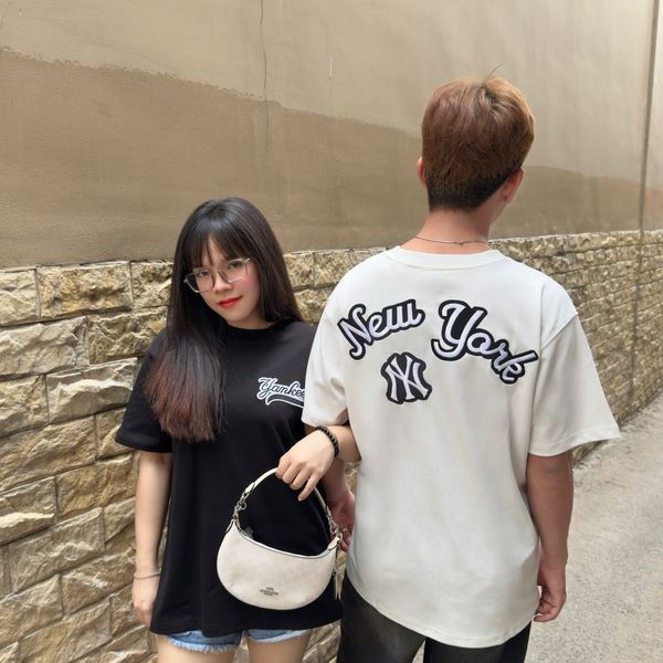 735 - Áo thun New Era New Yorks Yankees Đen Logo Thêu - 15678456