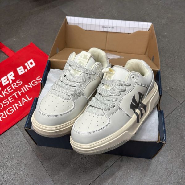 746 - Giày MLB Chunky Liner Low New York Yankees Gray Beige - 3ASXCLB3N-50CRS