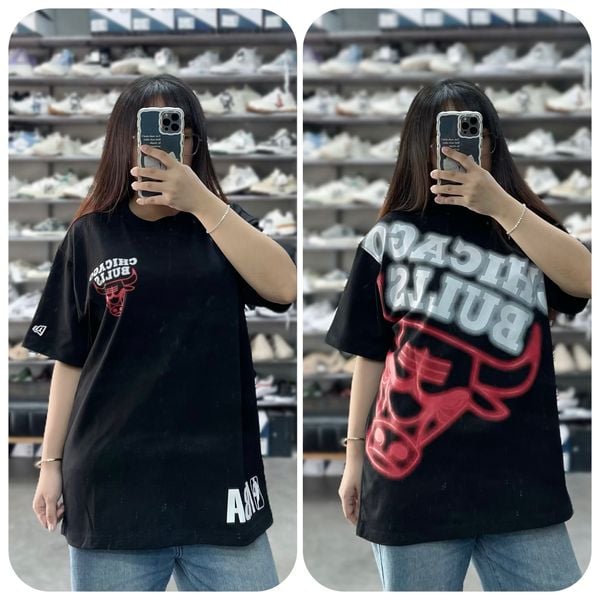 564 - Áo Thun New Era Chicago Bulls Neon màu đen - 60292338