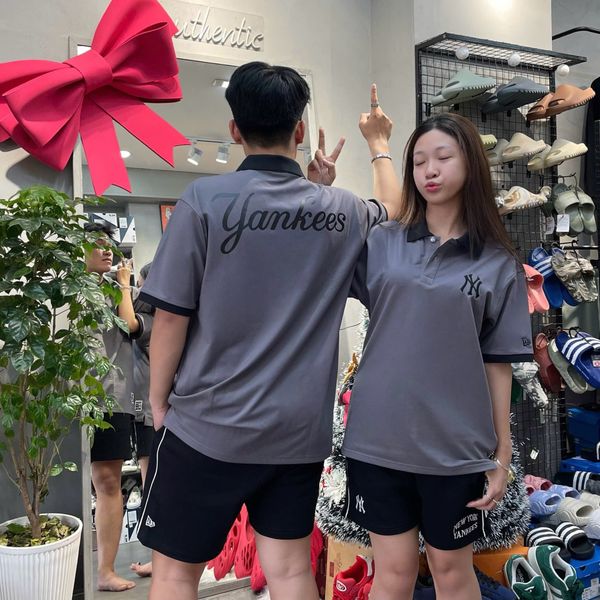 678 - Quần Short New Era NY Yankee Black Line White - 13335699