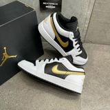 513 - Giày Nike Air Jordan 1 Low  'White Black Gold' 553560-172