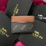 545 - Ví Coach Slim Bill Canvas Dáng Gập Đứng, Card Holder