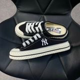 35 - Giày MLB Mule Origin Đen Viền Xám - 3AMUUA11N