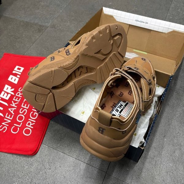 605 - Giày Sandal MLB BigBall Chunky Mask Monotive Boston Red - 3ASDCMV33-43SAS