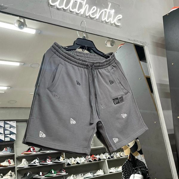 504 - Quần Short New Era Mini Logo Thêu Xám - 14187409