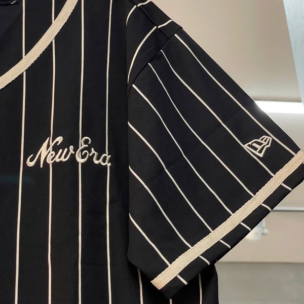593 - Áo Thun New Era Pinstripe Đen - 60435420