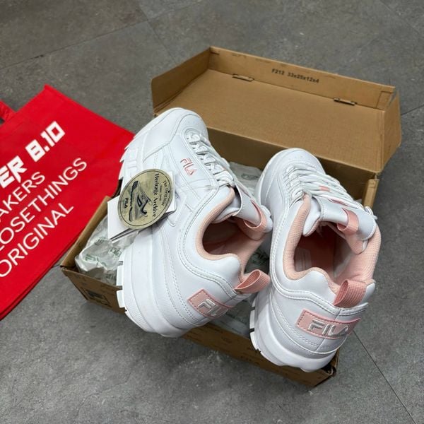 775 - Giày Fila Disruptor 2 Trắng Hồng - FS1HTA1074X_WPK-1