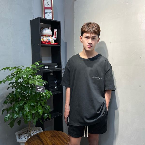 12 - Áo Thun Đen Cao Cấp Essential x Fear Of God SS 2021
