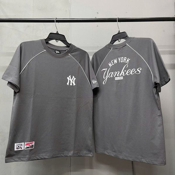 682 - Áo Thun New Era Raglan New York Yankees Xám - 13548712