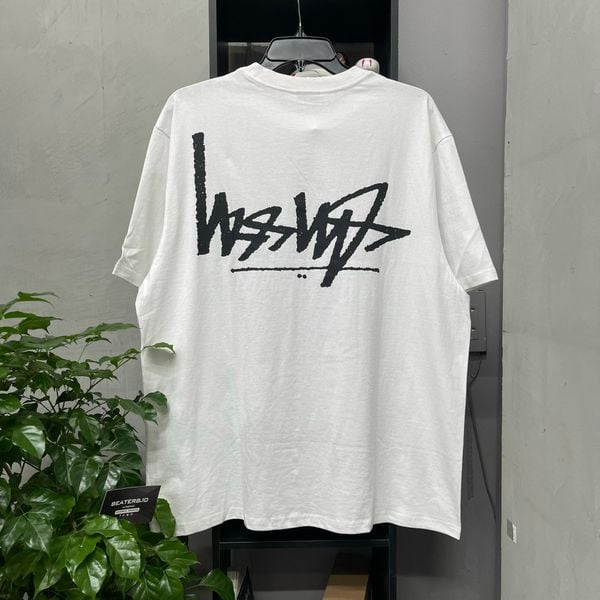Áo Thun Stussy Flipped White/Black - 1904895 - 205