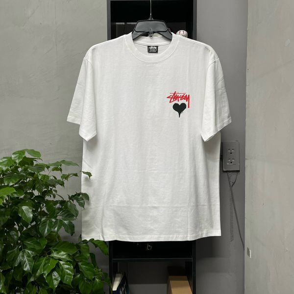 228 - Áo Thun Stussy Heart Trắng / Đen - 1904922