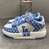 264 - Giày MLB Chunky Liner Mid Monogram LA Dodgers Blue - 3ASXLM13N-07CBL