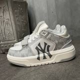 376 - Giày MLB Korea Chunky Liner Mid Denim New York Yankees Xám - 3ASXCDN3N-50GRS