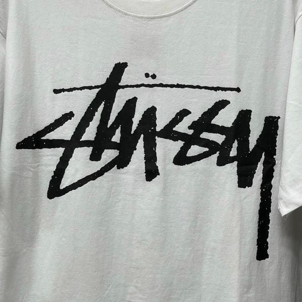 204 - Áo Thun Stussy Big Logo Black/White - 1904843