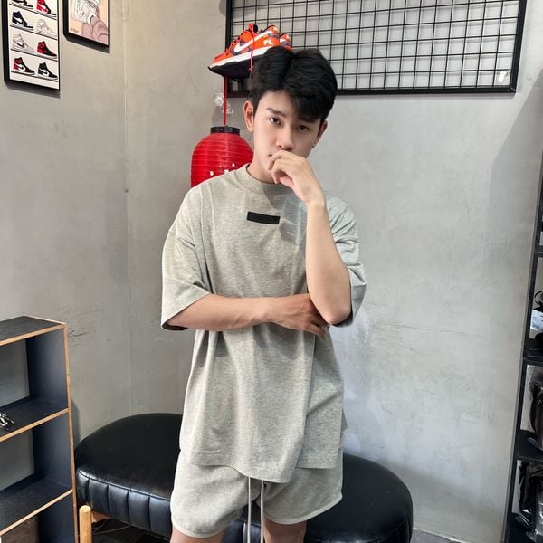 442 - Áo Fear Of God Essentials 'Dark Heather Oatmeal' SS24