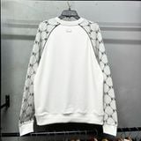 705 - Áo Sweater MLB Monogram New York Yankees White Grey - 3AMTM1244-CRD