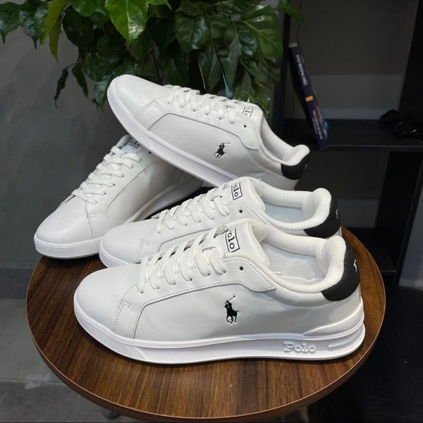 534 - Giày Polo Ralph Lauren Heritatage Court II màu trắng đen - 0200017659K23