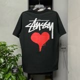 228 - Áo Thun Stussy Heart Trắng / Đen - 1904922