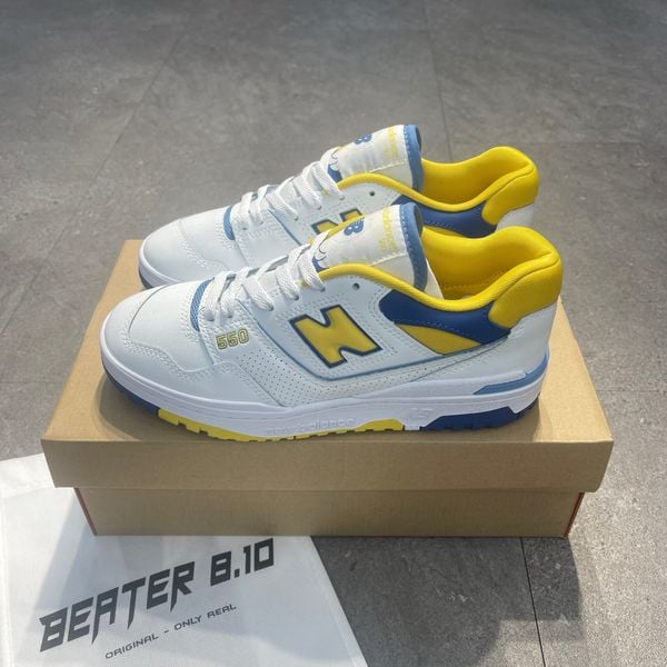 184 - Giày New Balance 550 White Yellow Blue - BB550NCG