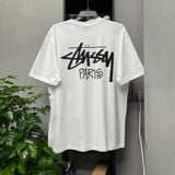 208 - Áo Thun Stussy Stock Paris Black/White - 3903751