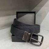 641 - Dây Thắt Lưng Nam COACH 38mm Khoá Đảo Chiều Đen Nâu - CQ009 QBLVW