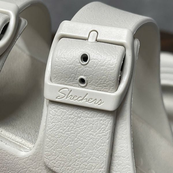 671 - Dép Sandal Skechers Birkenstock Foamies 2.0 màu Beige - 111590-WHT