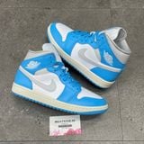 632 - Giày Air Jordan 1 Mid ‘Dark Powder Blue’ - BQ6472-400