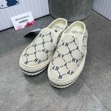 392 - Giày MLB Mule Dia Monogram NY 'Grey Beige' - 3AMUMDB2N-50BGS