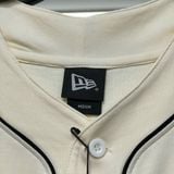 571 - Áo thun New Era Baseball Jersey Beige Short Sleeve - 13573571