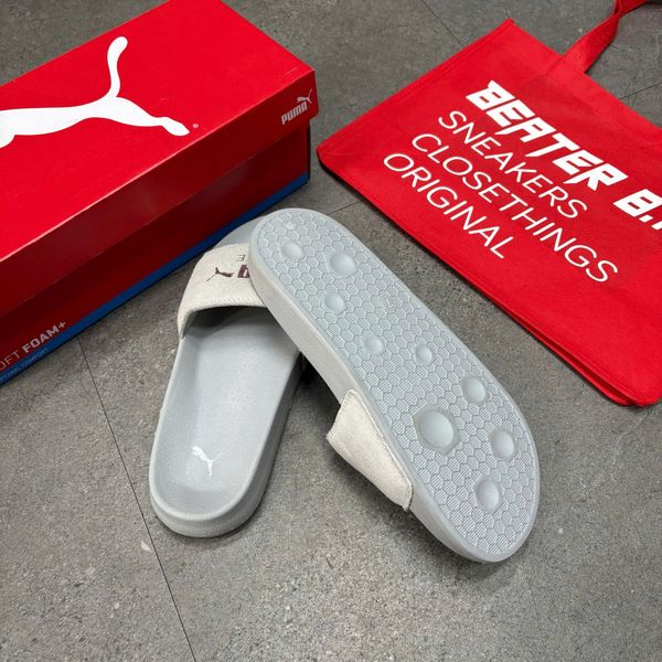 112 - Dép Puma Suede Xám Bạc