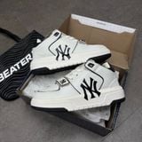 225 - Giày MLB Chunky Mid Liner Basic New York Yankees - 3ASXLMB3N-50BKS