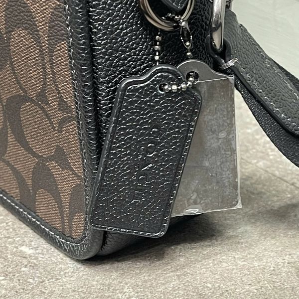 614 - Túi Đeo Chéo Coach Sullivan Crossbody Khaki & Brown - CC090 - CC009