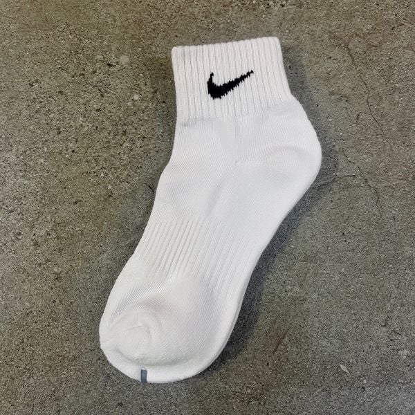 14 - Vớ Nike DRI-FIT chính hãng Thấp - Lửng - Cao Trắng/ Đen