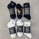 14 - Vớ Nike DRI-FIT chính hãng Thấp - Lửng - Cao Trắng/ Đen