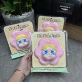 577 - Móc Khóa Túi Đựng Pop Mart Crybaby Sad Club Series-Silicone Plush Earphone Bag Màu Hồng Vàng