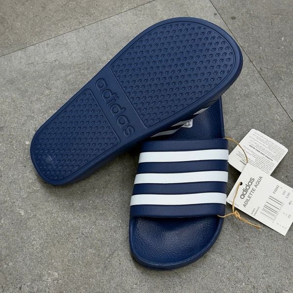 766 - Dép Adidas Adilette Aqua Slides Navy - F35542