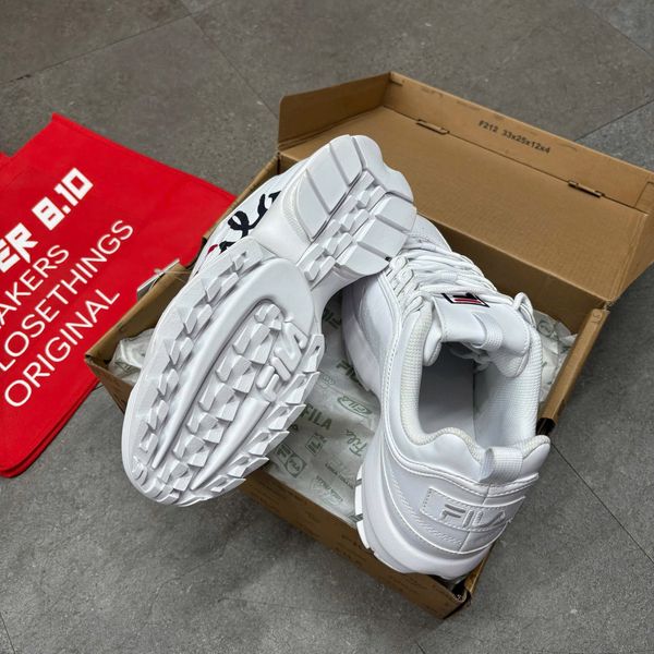776 - Giày Fila Disruptor 2 Script Trắng Big Logo - 1FM00863-121