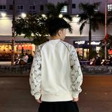 705 - Áo Sweater MLB Monogram New York Yankees White Grey - 3AMTM1244-CRD