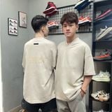 480 - Áo Thun Essentials Fear Of God V-Neck Silver Cloud Fall SS23