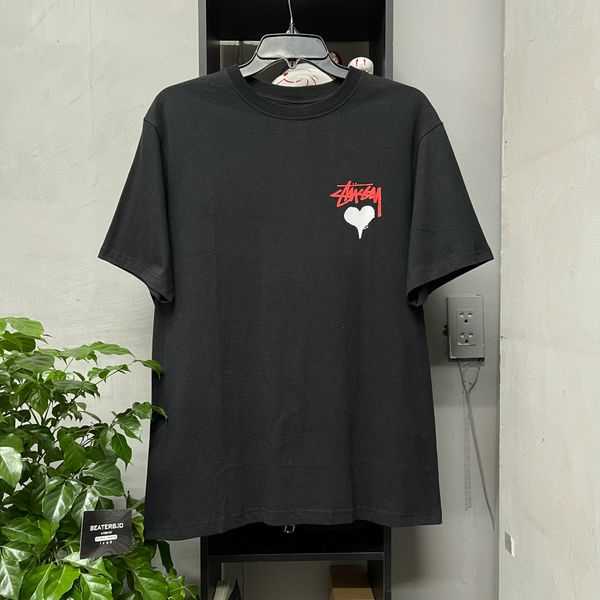 228 - Áo Thun Stussy Heart Trắng / Đen - 1904922